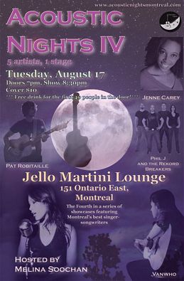 Nuits Acoustiques 4, 2010-08-17 au Jello Martini Lounge