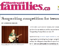 Article dans Montreal Families, juin 2012